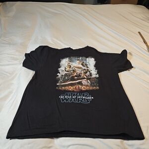 Star Wars Black Graphic T-Shirt Size Lg